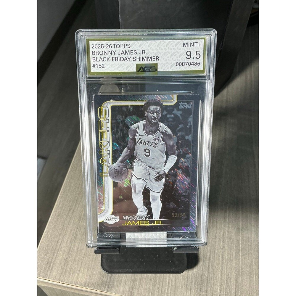 2025-26 Topps Bronny James Jr. Black Friday Shimmer #55/99
